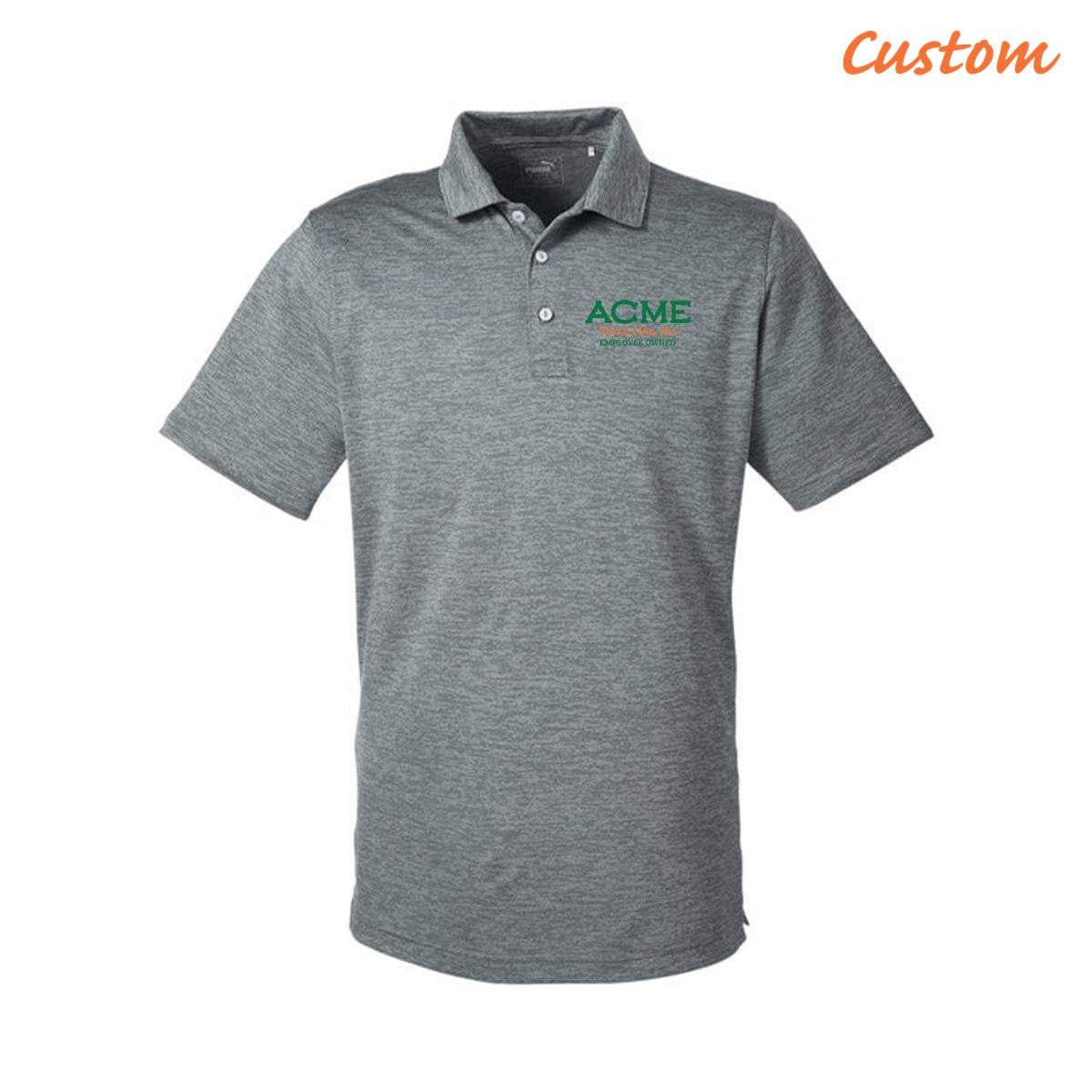ACME Puma Golf Men's Icon Heather Polo
