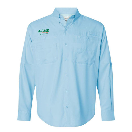 ACME Blue Performance Long Sleeve Fishing Shirt